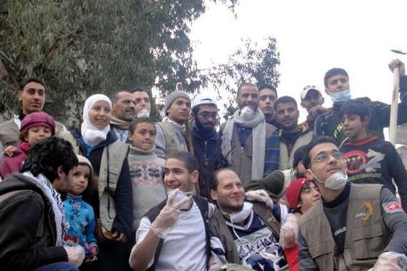 Ehrenamtliche AktivistInnen der Jafra-Foundation in Damaskus.