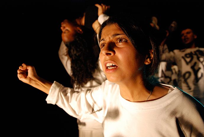 Premierenaufführung von "Fragments of Palestine" im Freiheitstheater in Jenin