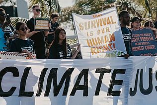 Demonstration für Klimagerechtigkeit (Foto: Pacific Island Students fighting for Climate Justice)