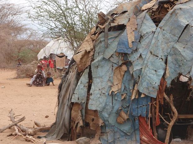 Kenianische Binnenflüchtlinge nahe Daadab