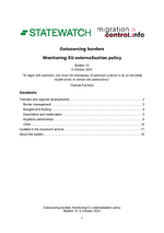 Outsourcing Borders #10 Bulletin 10: Outsourcing Borders Monitoring EU externalisation policy