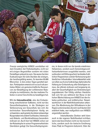 Gemeindeorientierte Gesundheit und Katastrophenhilfe: Die Mitarbeiterinnen von HANDS sprechen die Sprache der Betroffenen.