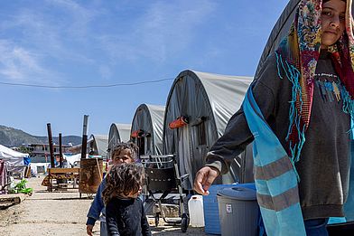 Flüchtlingscamp in Antakya