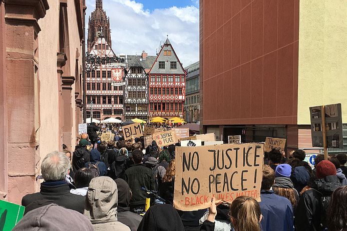 Demonstration gegen Rassismus und Polizeigewalt, Frankfurt Juni 2020