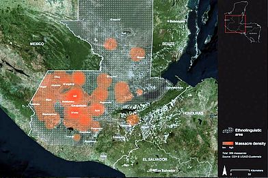 "Digital mapping" der Massaker an den Ixil im guatemaltekischen Bürgerkrieg. (Foto: forensic-architecture.org)