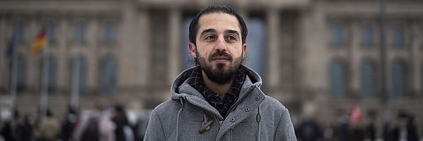 Tareq Alaows, flüchtlingspolitischer Sprecher von Pro Asyl, Berlin, Februar 2021