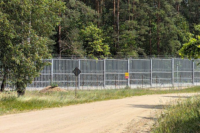 Der Grenzzaun zwischen Polen und Belarus