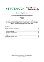 Outsourcing Borders #08 Bulletin 08: Outsourcing Borders Monitoring EU externalisation policy