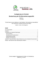 Bulletin 02: Auslagerung von Grenzen. Beobachtung der EU-Externalisierungspolitik Bulletin 03: Outsourcing Borders Monitoring EU externalisation policy