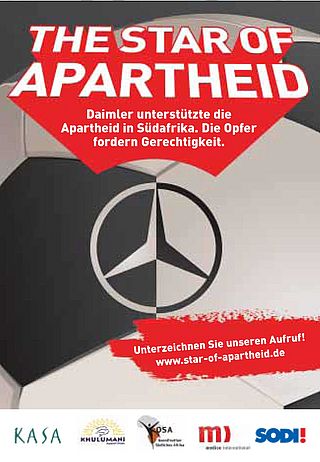 Setzen Sie sich mit Ihrer Online-Unterschrift für eine Entschädigung der Apartheidopfer ein!