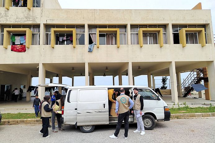 medico Partner Cedar Center leitet Nothilfe für Vertriebene in Tripoli. (Foto: Cedar Center)
