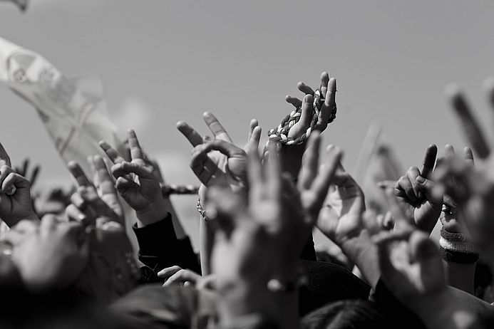 Kobane 2015. (Foto: Mark Mühlhaus/attenzione)