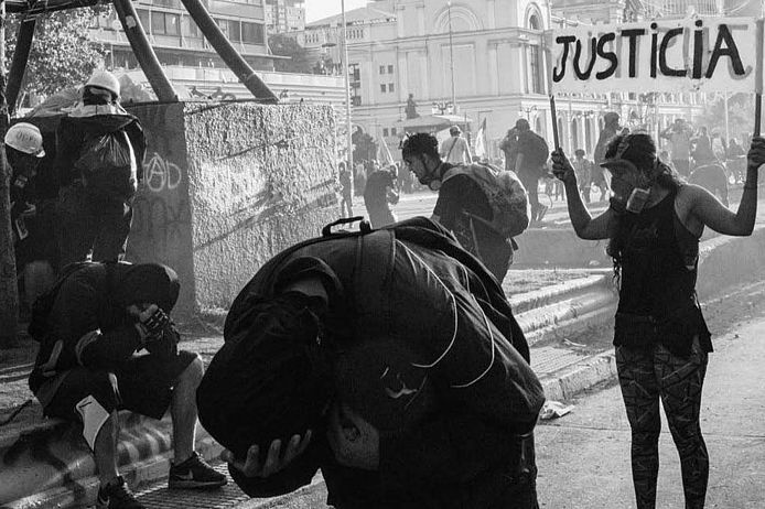 Straßenproteste in Chile 2021