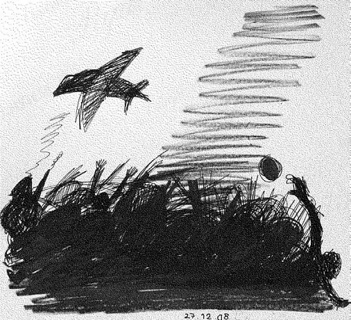 Israelische Künstler gegen den Krieg: Hagit Gaon, "Kriegserklärung"