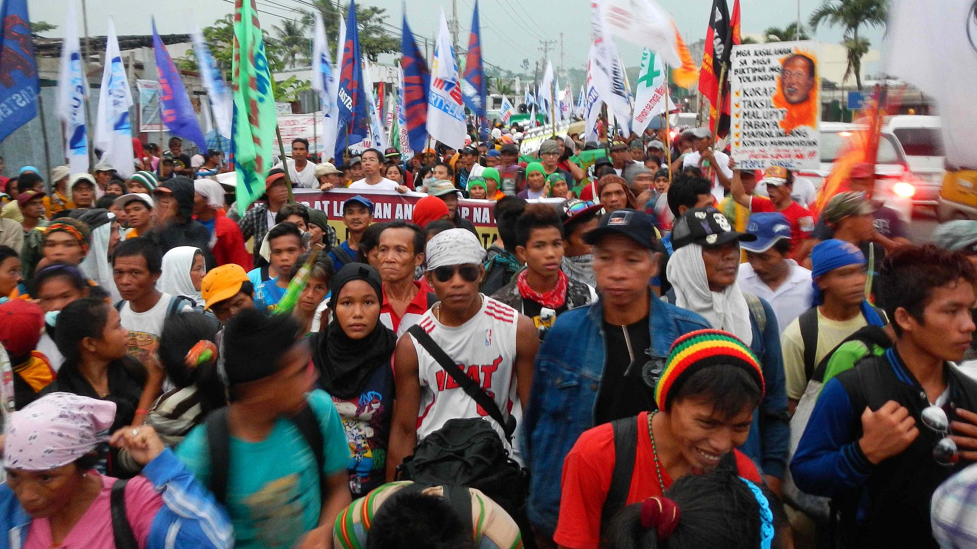Demonstration von Haifun-Opfern aucf den Philippinen. (Foto: medico)