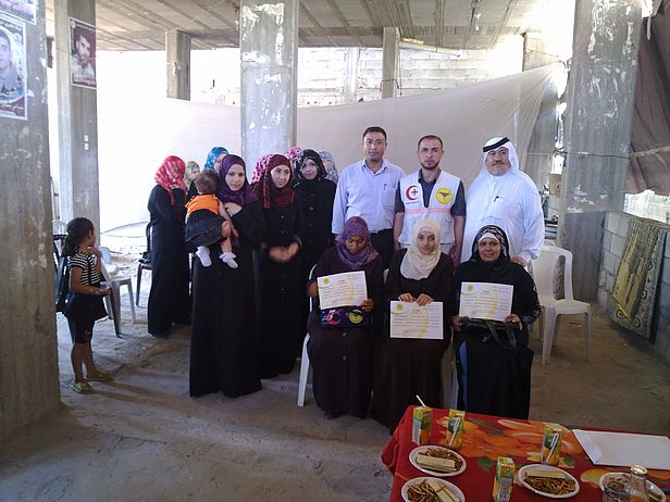 Absolventen des Erste-Hilfe-Kurs