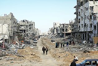 Rückkehrer in Rafah, Gaza, Januar 2025