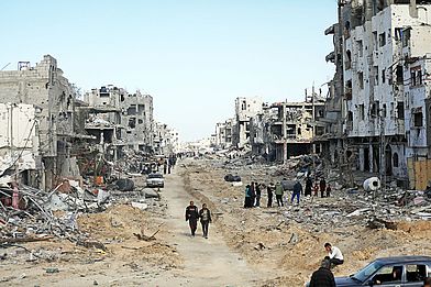 Rückkehrer in Rafah, Gaza, Januar 2025