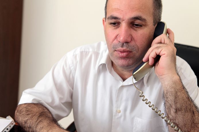 Aed Yaghi, PMRS Gazastreifen (Foto: Anne Paq)