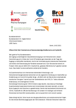 Für eine transparente Forschung und Entwicklung sowie faire Verteilung von Covid-19 Arzneimitteln