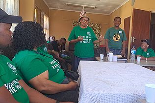 medico-Partner:innen bei Schulungen für Gesundheitsaktivist:innen in Südafrika