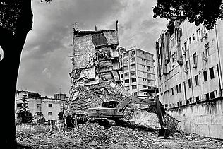 Eingestürztes Wohnhaus in Caracas, Venezuela, Juli 2026