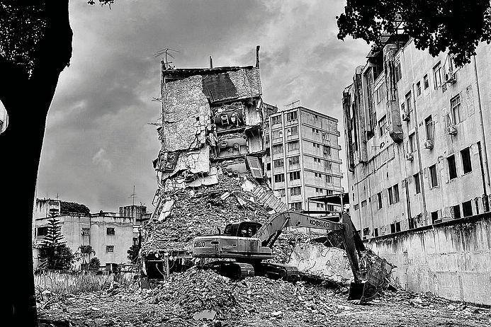 Eingestürztes Wohnhaus in Caracas, Venezuela, Juli 2026