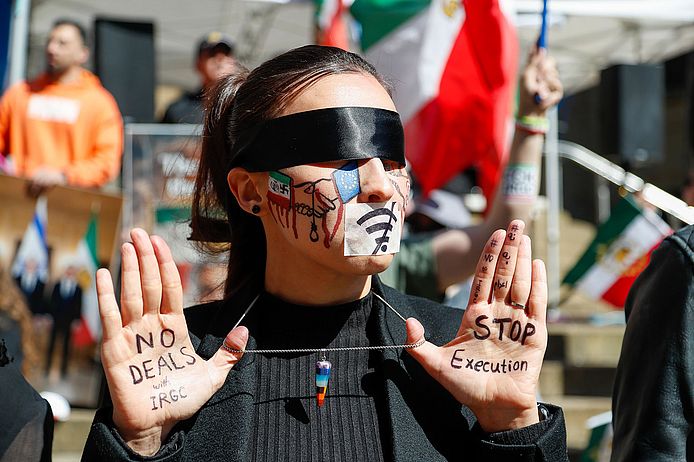 Schottland: Iran Demonstration in Glasgow. 25.04.2026
