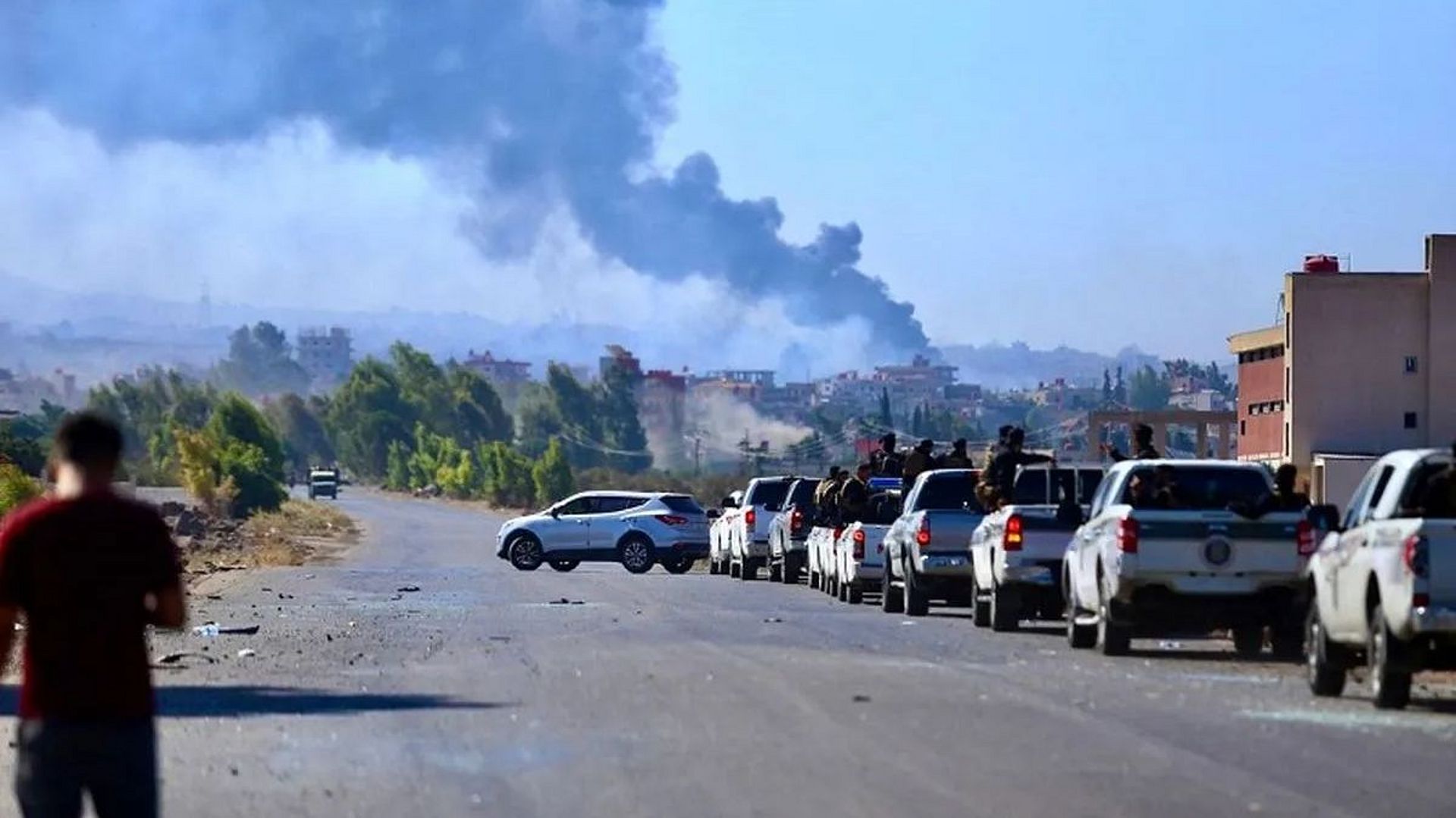 Kämpfe in der Nähe von Suweida, Syrien, Juli 2025 (Foto: Rojava Information Center)