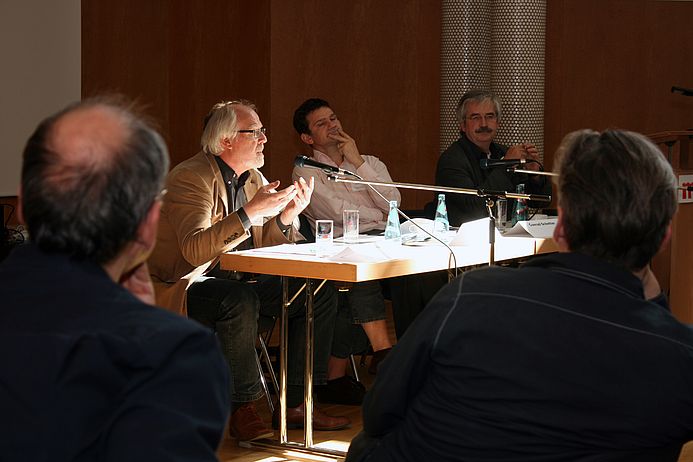 Podiumsdiskussion: Volker Kasch, Conrad Schetter und Thomas Gebauer