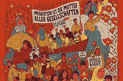 Titelbild Plakat 10 Jahre Sommer der Migration