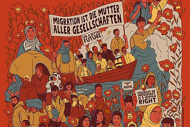 Titelbild Plakat 10 Jahre Sommer der Migration
