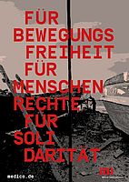 Für Bewegungsfreiheit, für Menschenrechte, für Solidarität
