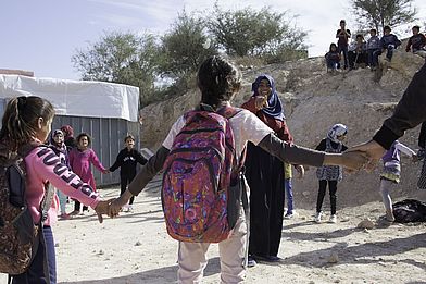 Warten auf die Zwangsräumung. Beduinen in Umm al-Hiran. (Foto: Adalah)