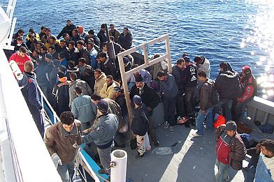 Flüchtlinge, die es bis Sizilien geschafft haben. (Foto: Vito Manzari/flickr, CC BY 4.0)