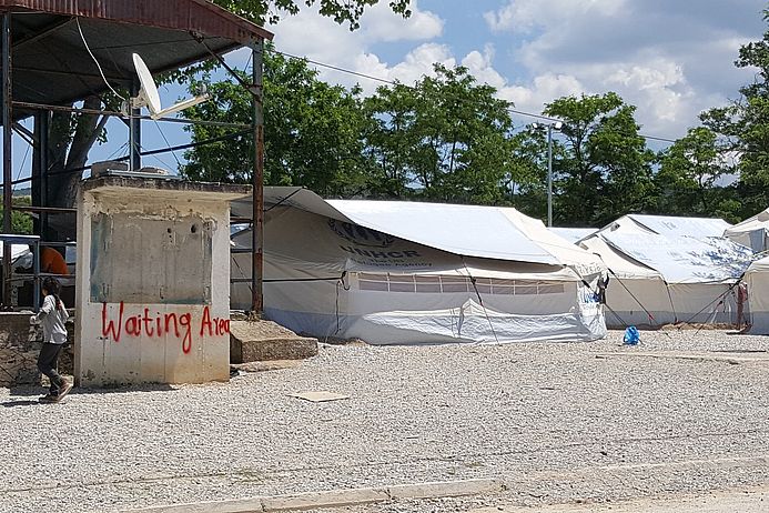 Flüchtlingslager bei Lagkadikia in Nordgriechenland. (Foto: medico)