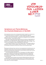 Titelbild Vortrag von Charlotte Wiedemann
