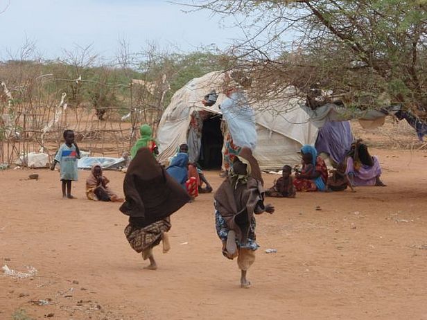 Kenianische Binnenflüchtlinge nahe Daadab