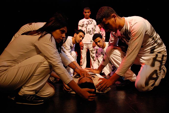 Premierenaufführung von "Fragments of Palestine" im Freiheitstheater in Jenin